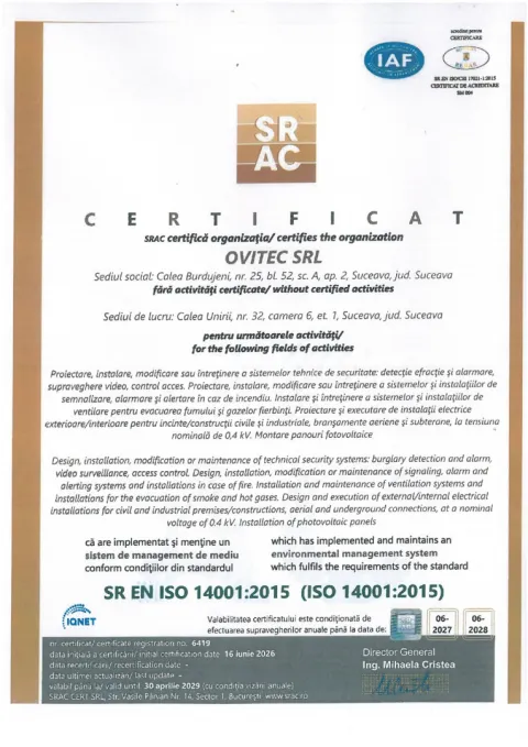 Document: SR EN ISO 14001:2015 — managementul mediului
