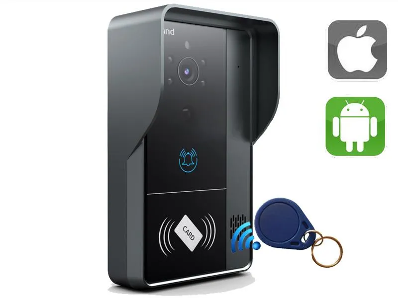 Post exterior de videointerfon cu cititor de tag și aplicație pe telefon